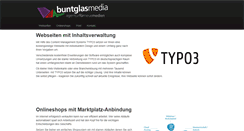 Desktop Screenshot of buntglas-media.de